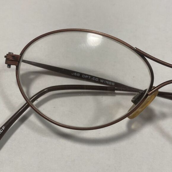 J&B OPT.CO.WINGS France Design Eyeglasses MATT BROWN 48-20-145mm - Picture 2 of 6
